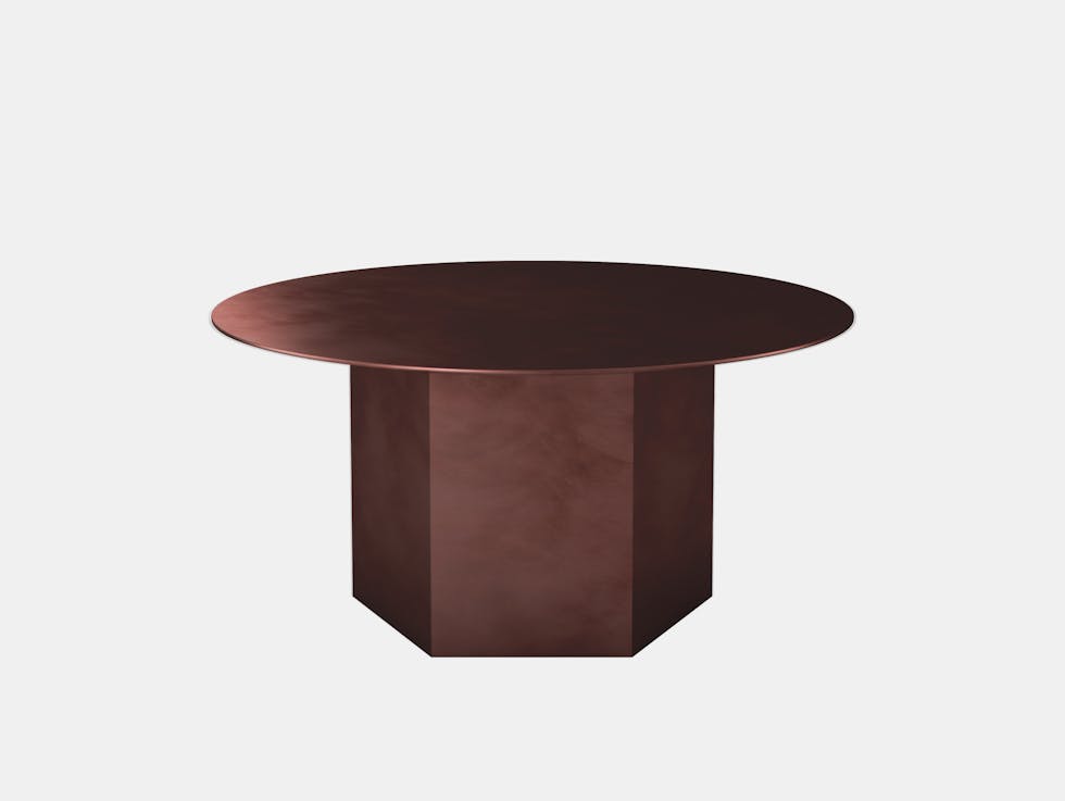 Gubi epic steel coffee table red 80