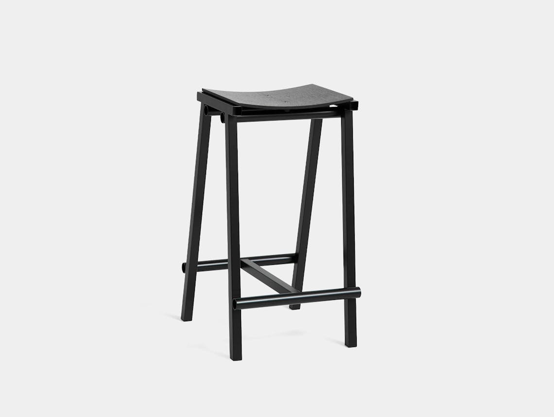 Hay marc morro taburete 8 bar stool h65 black oak