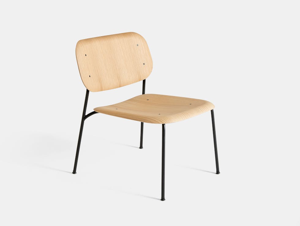 Hay soft edge 10 lounge chair oak black