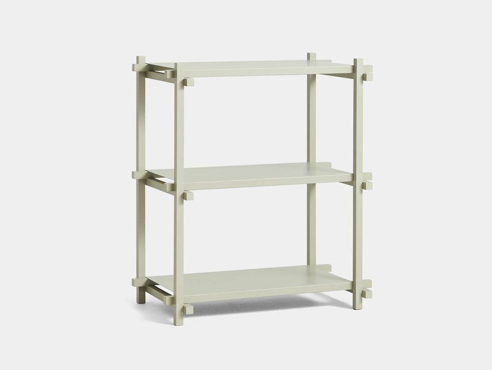 Hay woody low column shelf smokey grey beech smokey grey