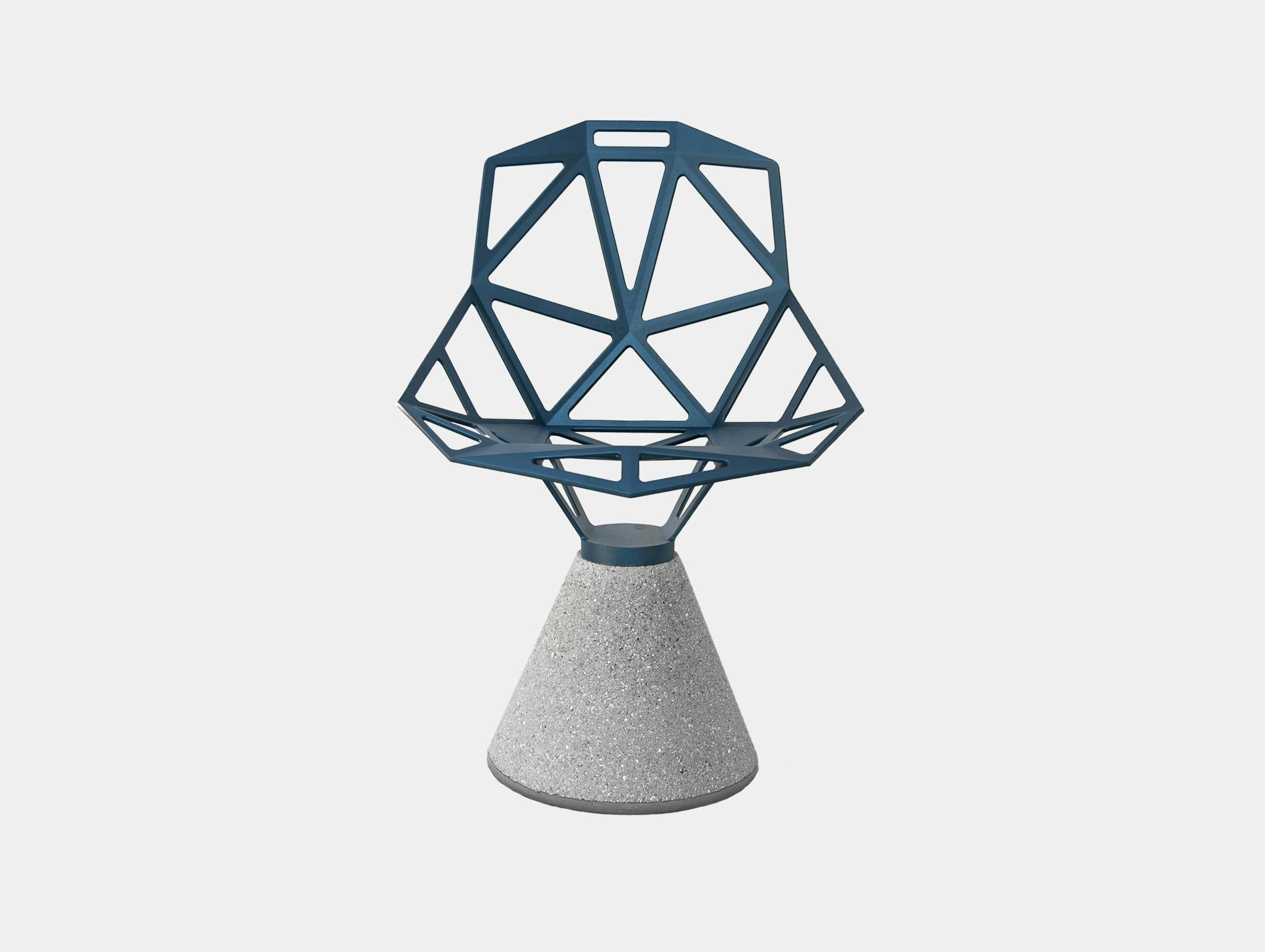 Magis Konstantin Grcic Chair One Concrete Base Blue
