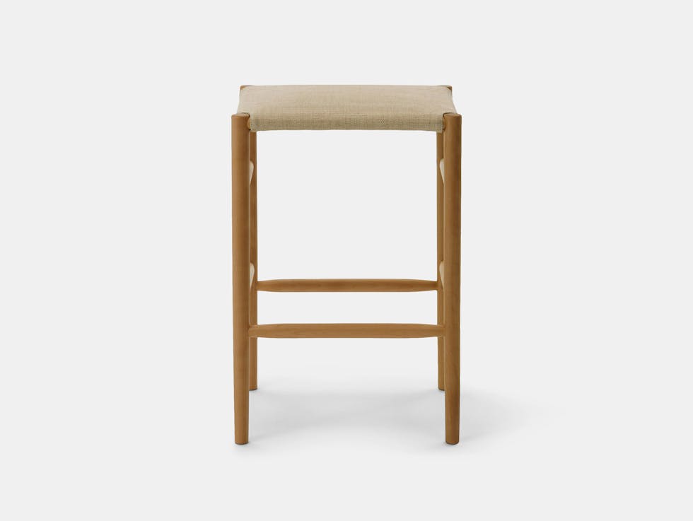 Lightwood Stool, Upholstered image