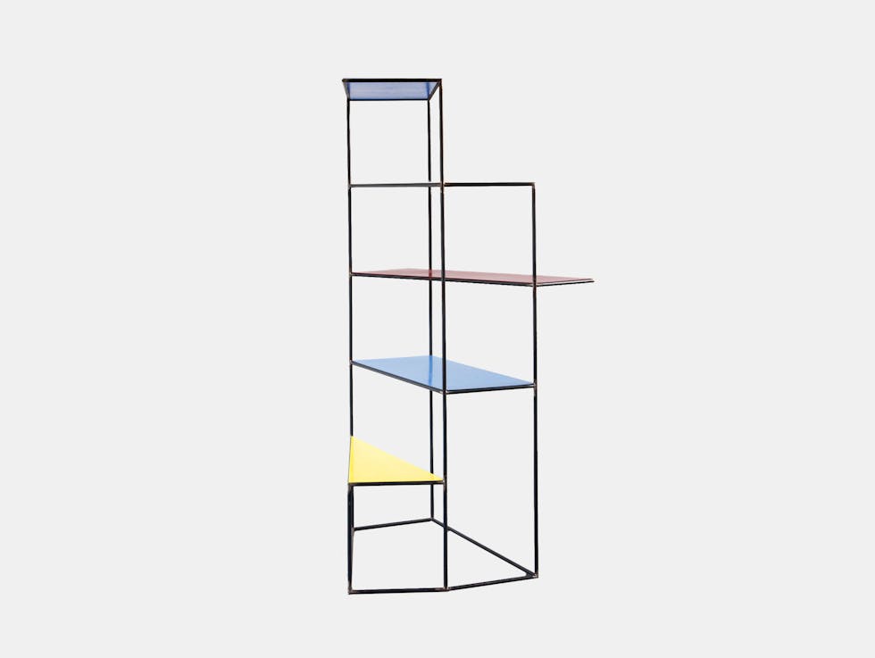 Muller van severen writing desk blue red yellow