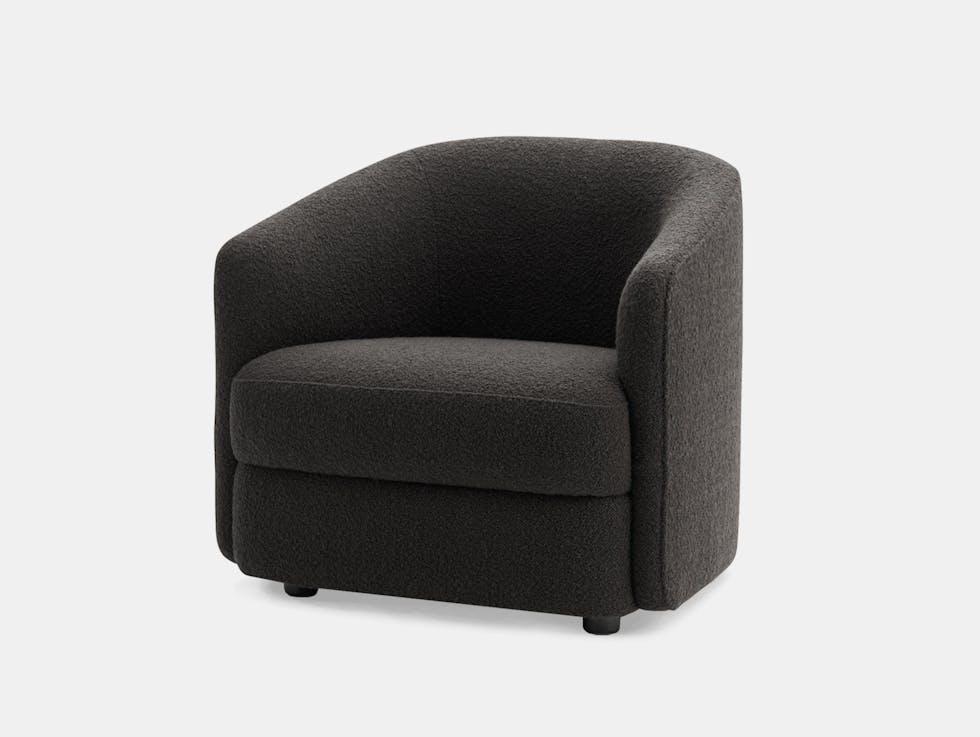 New Works Covent Lounge Chair Arde Karakorum Charcoal m New Works Covent Lounge Chair Arde Karakorum Charcoal m