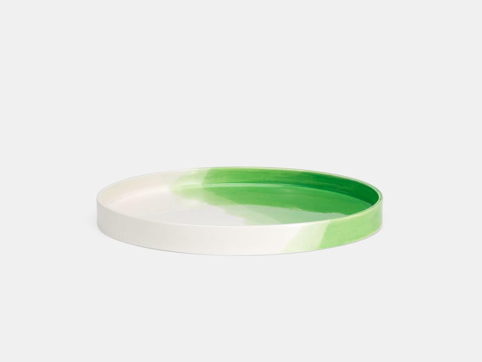 Vitra Herringbone Tray Green Raw Edges