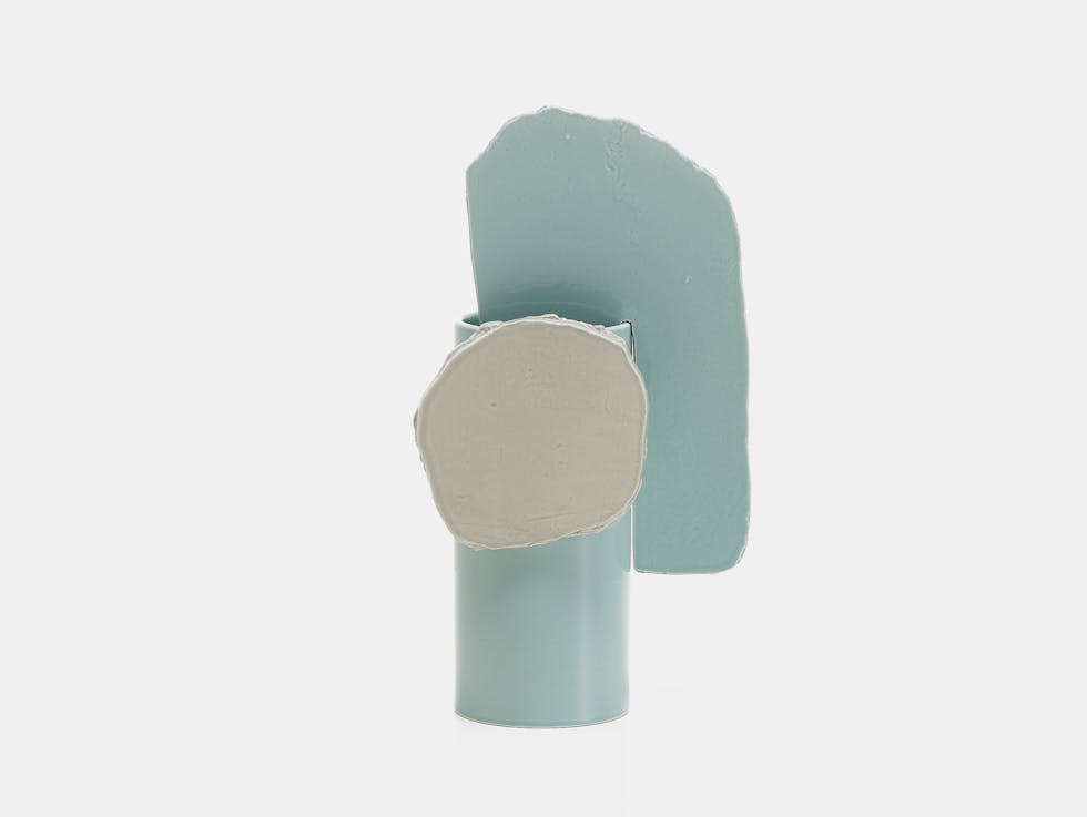 Vitra vase decoupage feuille
