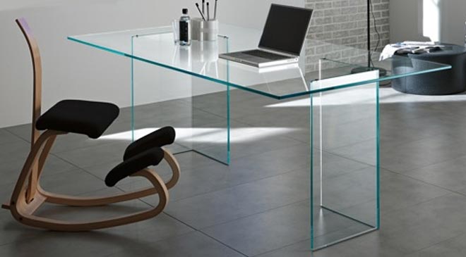 glass office desk