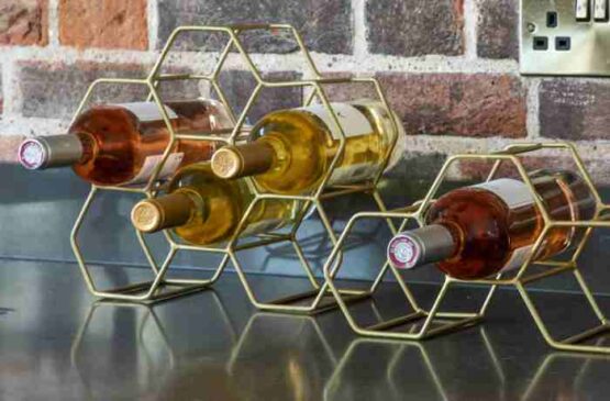 honeycomb wine rack