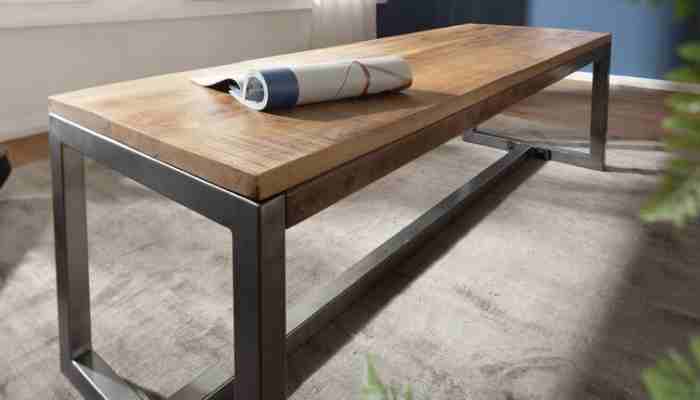 industrial dining bench